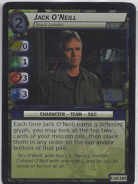 Jack ONeill, Team Leader - Foil